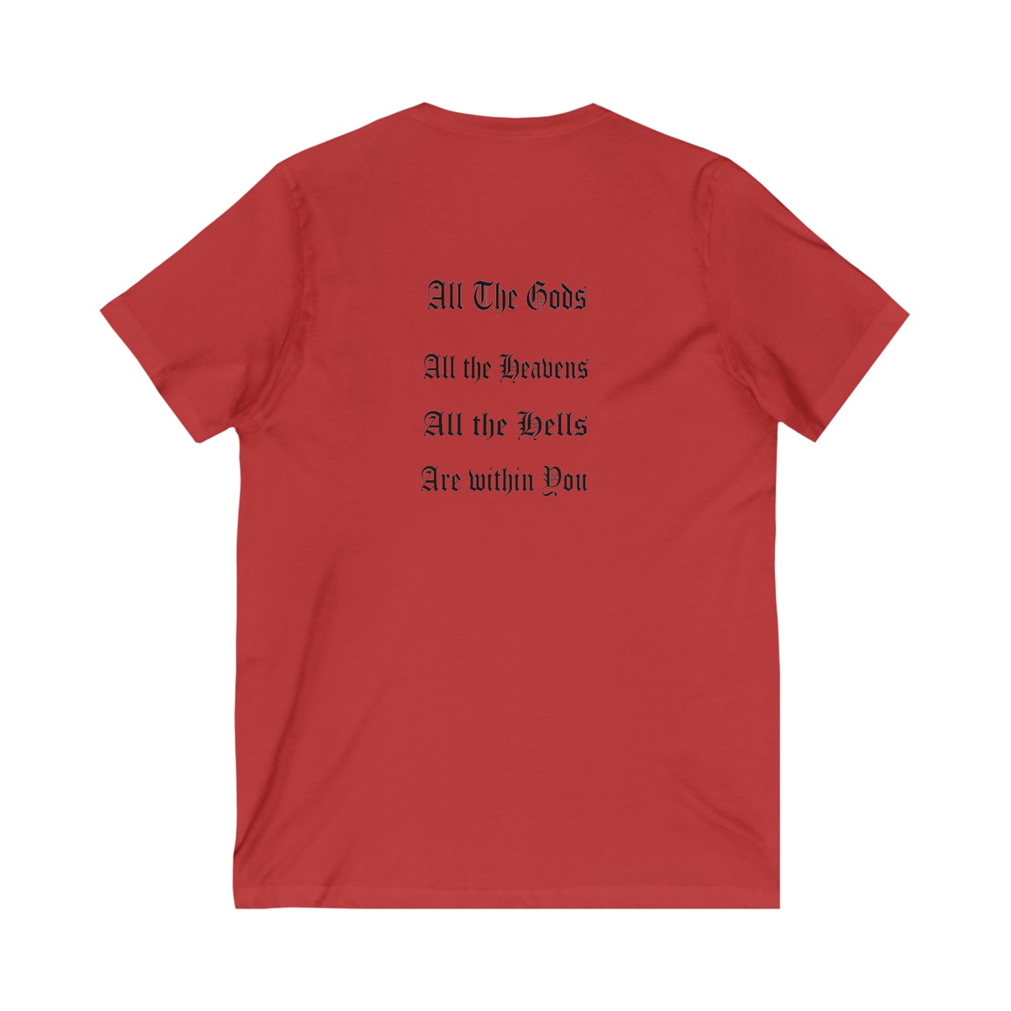 All the Gods Unisex Jersey Short Sleeve V-Neck Tee