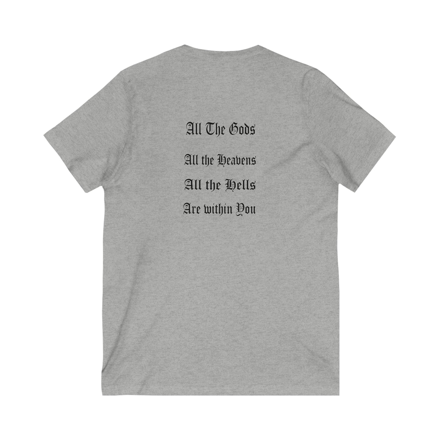 All the Gods Unisex Jersey Short Sleeve V-Neck Tee