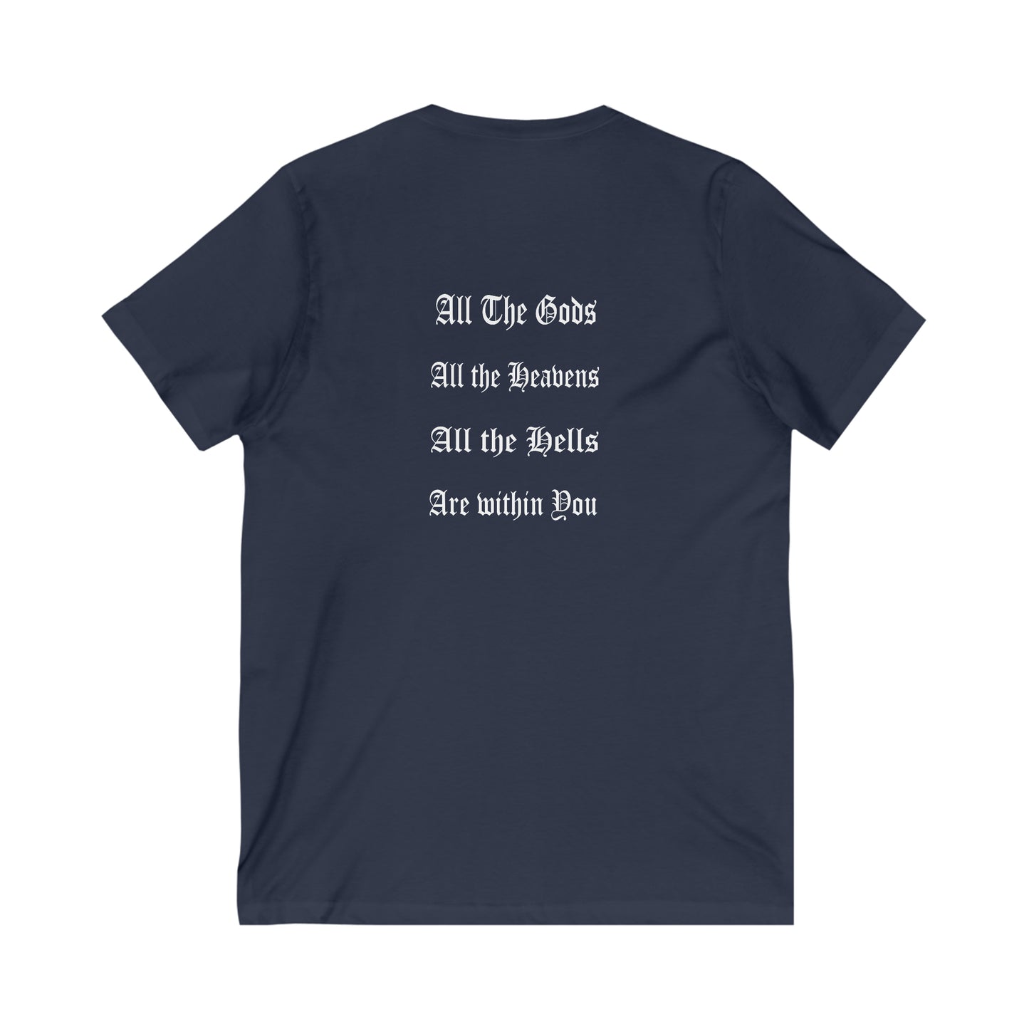All the Gods Unisex Jersey Short Sleeve V-Neck Tee